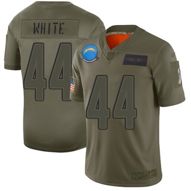 Los Angeles Chargers NFL Football Kyzir White Olive Jersey Youth Limited #44 2019 Salute to Service->youth nfl jersey->Youth Jersey